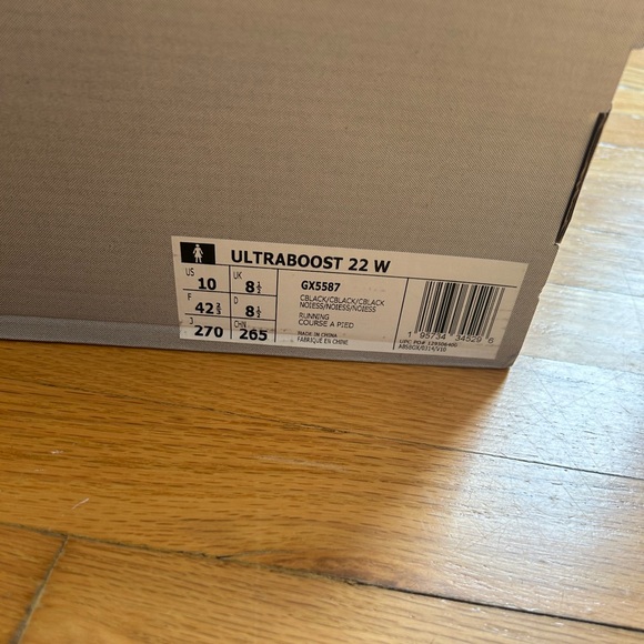 Lightly used adidas 4.0 dna ultraboost black on black running shoes - Picture 7 of 8